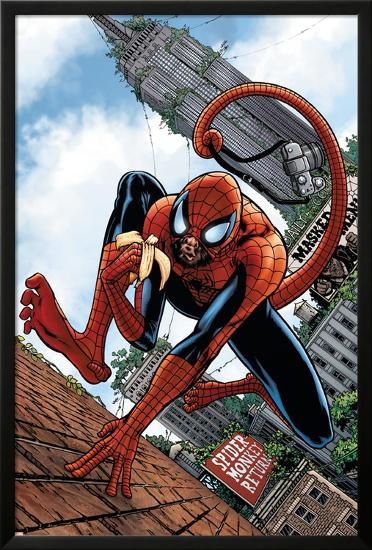 Marvel Apes: Amazing Spider-Monkey Special #1 Cover: Spider-Man-John Watson-Lamina Framed Poster