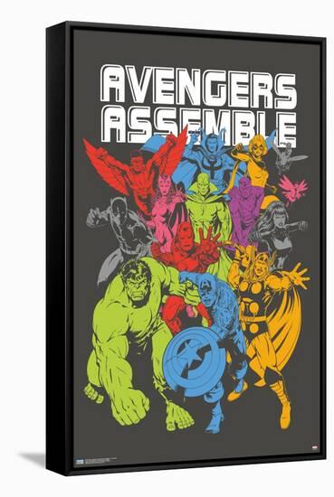 Marvel Avengers: Beyond Earth's Mightiest - Colorization-Trends International-Framed Stretched Canvas