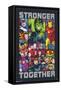 Marvel Avengers: Beyond Earth's Mightiest - Stronger Together-Trends International-Framed Stretched Canvas