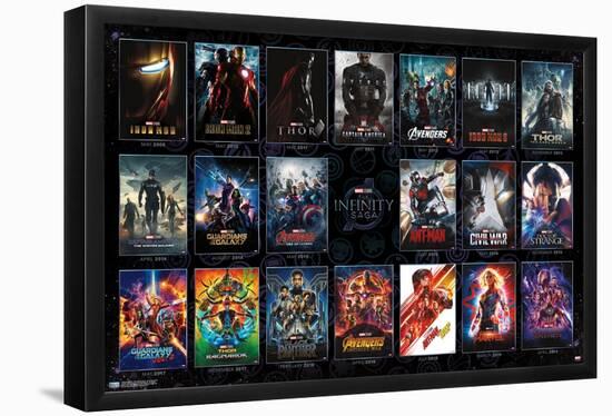 Marvel Avengers: The Infinity Saga - One Sheet Grid-Trends International-Framed Poster