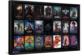 Marvel Avengers: The Infinity Saga - One Sheet Grid-Trends International-Framed Poster