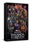 Marvel Black Panther: Wakanda Forever - Group-Trends International-Framed Stretched Canvas