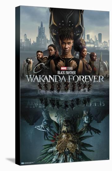 Marvel Black Panther: Wakanda Forever - One Sheet-Trends International-Stretched Canvas