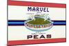 Marvel Brand Early Variety Peas-null-Mounted Art Print