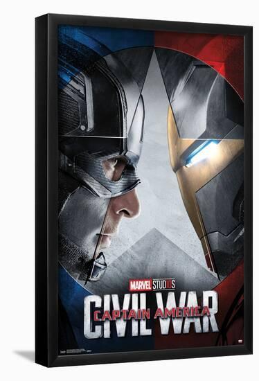 Marvel - Captain America: Civil War - Faceoff One Sheet-Trends International-Framed Poster