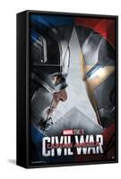 Marvel - Captain America: Civil War - Faceoff One Sheet-Trends International-Framed Stretched Canvas