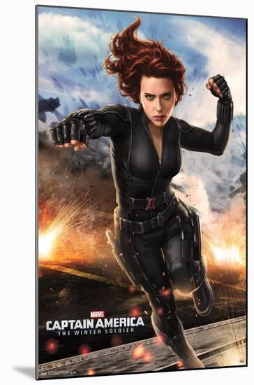 Marvel - Captain America - The Winter Soldier - Black Widow-Trends International-Mounted Poster