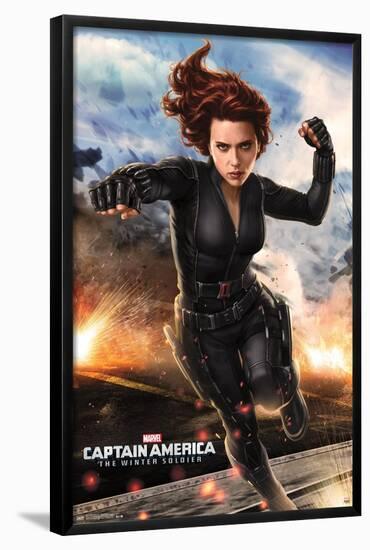 Marvel - Captain America - The Winter Soldier - Black Widow-Trends International-Framed Poster