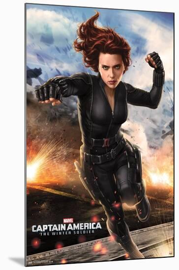 Marvel - Captain America - The Winter Soldier - Black Widow-Trends International-Mounted Poster