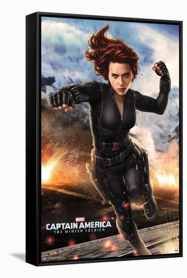 Marvel - Captain America - The Winter Soldier - Black Widow-Trends International-Framed Stretched Canvas