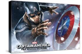 Marvel - Captain America - The Winter Soldier - Shield-Trends International-Stretched Canvas