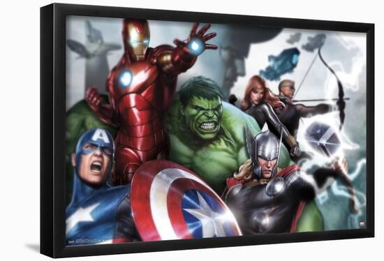 Marvel Cinematic Universe - Avengers - Assemble-Trends International-Framed Poster