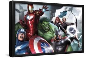 Marvel Cinematic Universe - Avengers - Assemble-Trends International-Framed Poster