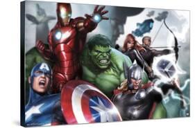 Marvel Cinematic Universe - Avengers - Assemble-Trends International-Stretched Canvas