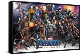 Marvel Cinematic Universe - Avengers - Endgame - Lineup-Trends International-Framed Stretched Canvas