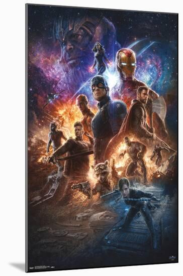 Marvel Cinematic Universe - Avengers - Endgame - Space-Trends International-Mounted Poster