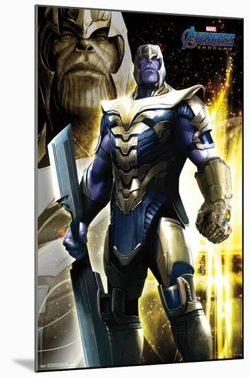 Marvel Cinematic Universe - Avengers - Endgame - Thanos-Trends International-Mounted Poster