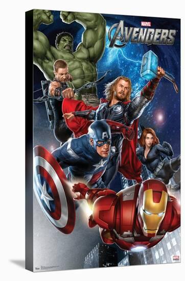 Marvel Cinematic Universe - Avengers - Group-Trends International-Stretched Canvas