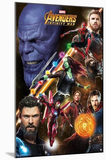 Marvel Cinematic Universe - Avengers - Infinity War - Challenge-Trends International-Mounted Poster