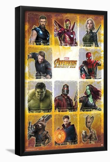 Marvel Cinematic Universe - Avengers - Infinity War - Collage-Trends International-Framed Poster