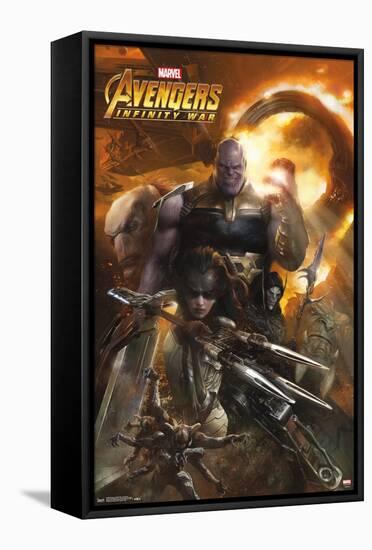 Marvel Cinematic Universe - Avengers - Infinity War - Evil Group-Trends International-Framed Stretched Canvas