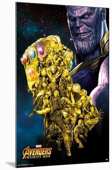 Marvel Cinematic Universe - Avengers - Infinity War - Fist-Trends International-Mounted Poster