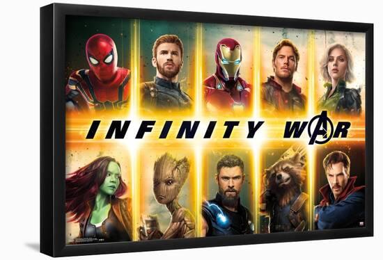 Marvel Cinematic Universe - Avengers - Infinity War - Group-Trends International-Framed Poster