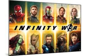 Marvel Cinematic Universe - Avengers - Infinity War - Group-Trends International-Mounted Poster