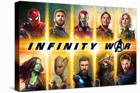 Marvel Cinematic Universe - Avengers - Infinity War - Group-Trends International-Stretched Canvas