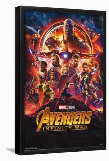 Marvel Cinematic Universe - Avengers - Infinity War - One Sheet-Trends International-Framed Poster