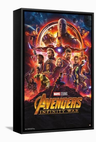 Marvel Cinematic Universe - Avengers - Infinity War - One Sheet-Trends International-Framed Stretched Canvas