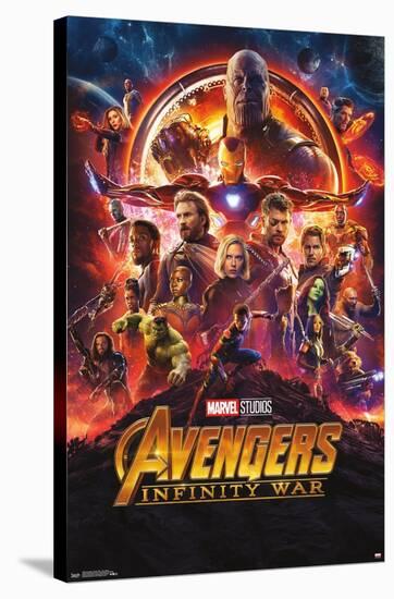 Marvel Cinematic Universe - Avengers - Infinity War - One Sheet-Trends International-Stretched Canvas