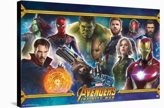 Marvel Cinematic Universe - Avengers - Infinity War - Team-Trends International-Stretched Canvas