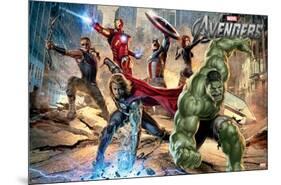Marvel Cinematic Universe - Avengers - Mural-Trends International-Mounted Poster