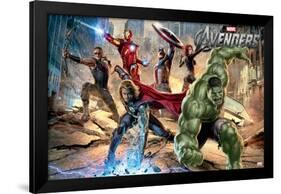 Marvel Cinematic Universe - Avengers - Mural-Trends International-Framed Poster