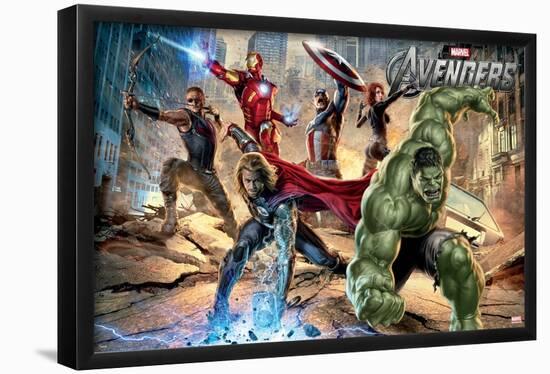 Marvel Cinematic Universe - Avengers - Mural-Trends International-Framed Poster