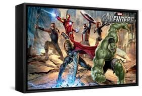 Marvel Cinematic Universe - Avengers - Mural-Trends International-Framed Stretched Canvas