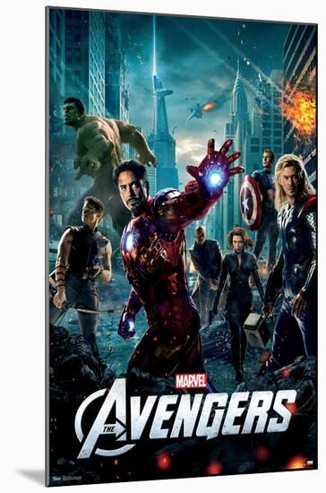 Marvel Cinematic Universe - Avengers - One Sheet-Trends International-Mounted Poster