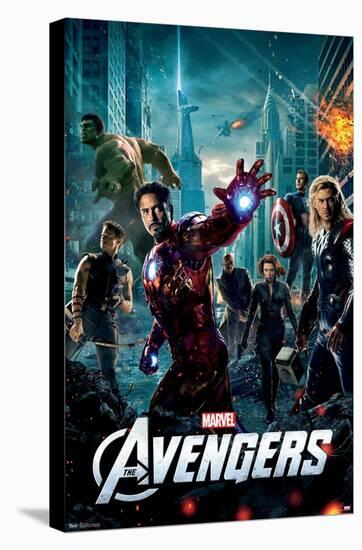 Marvel Cinematic Universe - Avengers - One Sheet-Trends International-Stretched Canvas