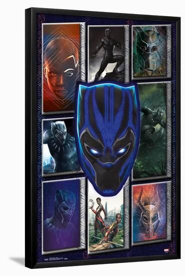 Marvel Cinematic Universe - Black Panther - Collage-Trends International-Framed Poster