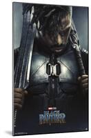 Marvel Cinematic Universe - Black Panther - Erik Killmonger One Sheet-Trends International-Mounted Poster