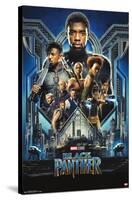 Marvel Cinematic Universe - Black Panther - Group One Sheet-Trends International-Stretched Canvas