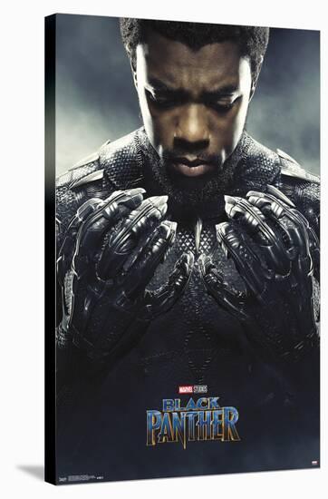 Marvel Cinematic Universe Black Panther - One Sheet-Trends International-Stretched Canvas