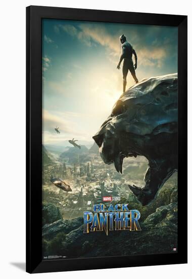 Marvel Cinematic Universe - Black Panther - Panther Monument One Sheet-Trends International-Framed Poster