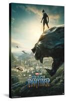 Marvel Cinematic Universe - Black Panther - Panther Monument One Sheet-Trends International-Stretched Canvas