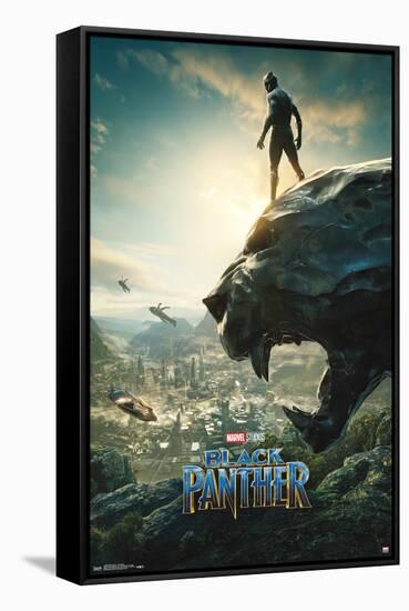 Marvel Cinematic Universe - Black Panther - Panther Monument One Sheet-Trends International-Framed Stretched Canvas