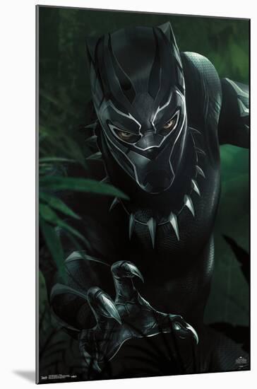 Marvel Cinematic Universe - Black Panther - T'Challa-Trends International-Mounted Poster