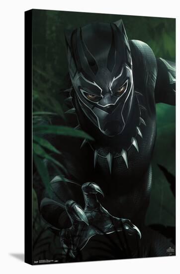 Marvel Cinematic Universe - Black Panther - T'Challa-Trends International-Stretched Canvas