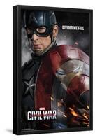 Marvel Cinematic Universe - Captain America - Civil War - Shield Reflection One Sheet-Trends International-Framed Poster