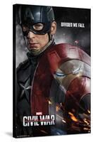 Marvel Cinematic Universe - Captain America - Civil War - Shield Reflection One Sheet-Trends International-Stretched Canvas